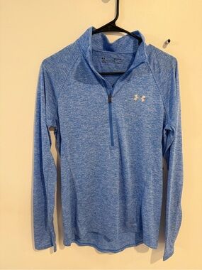 Under Armour Heathered Sky Blue Quarter-Zip Pullover